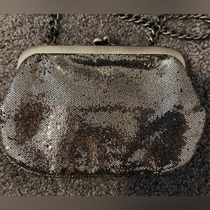 2 EXPRESS Metallic Evening Bags  Clutch Wristlet Y2K Silver Gunmetal